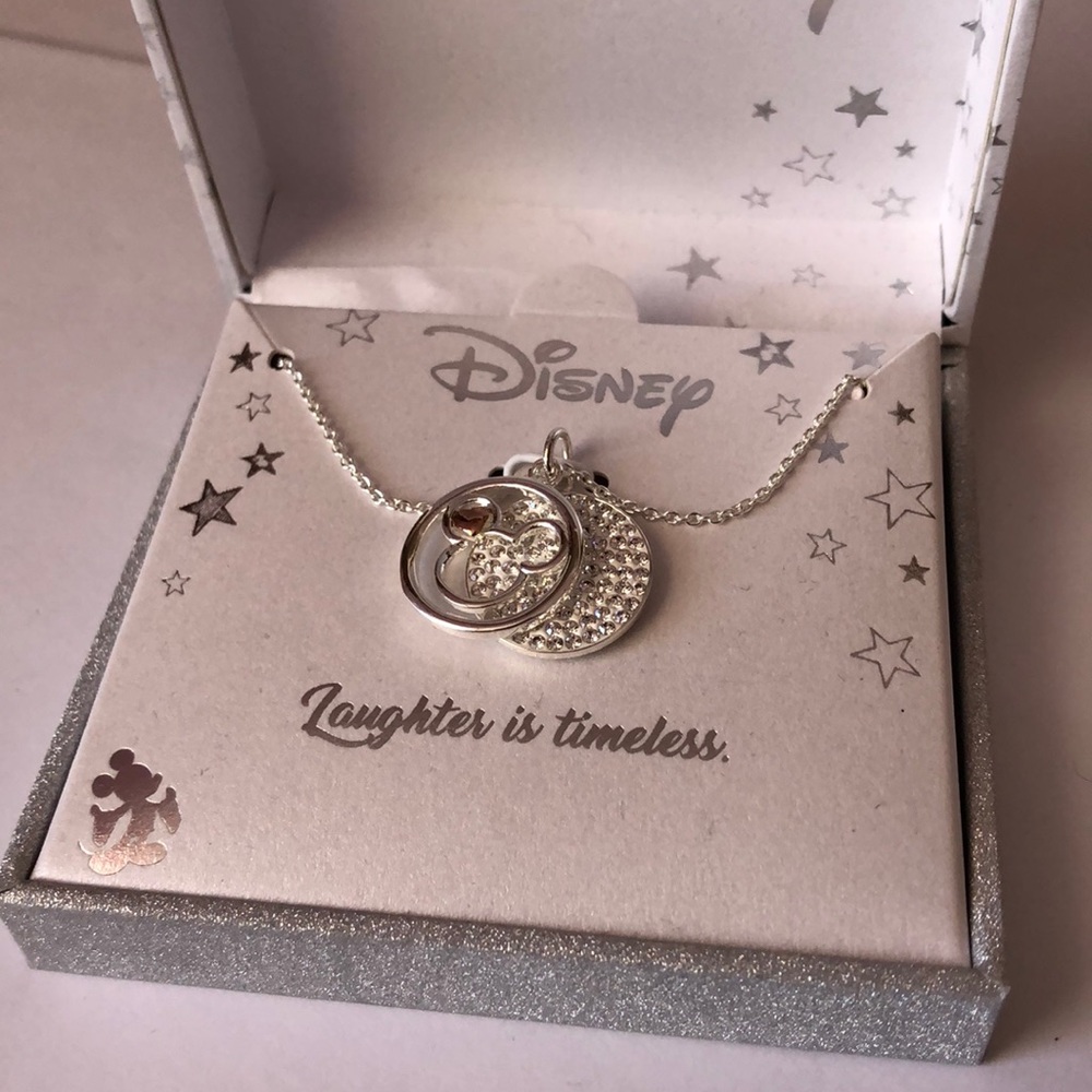Silver Mickey Mouse Necklace